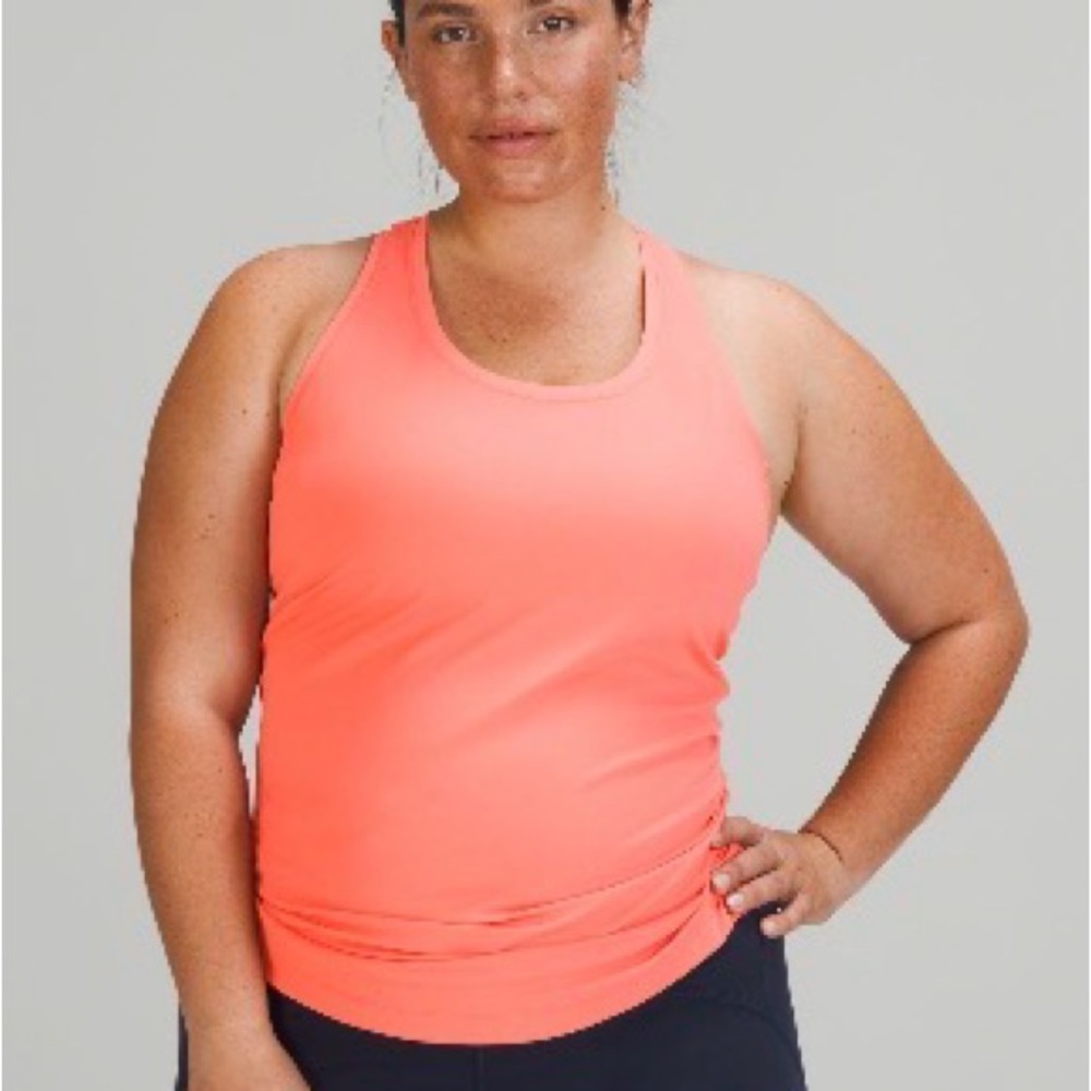Cool Racerback Tank Top in Raspberry cream